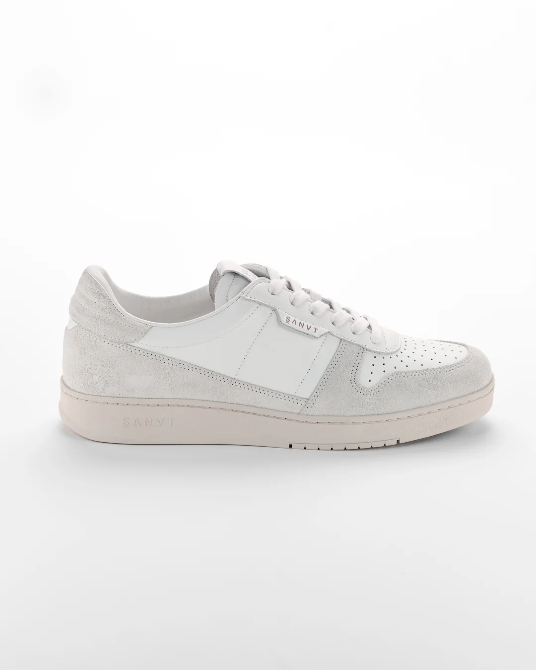The Unisex Court Sneaker - White Nubuck - Image 4