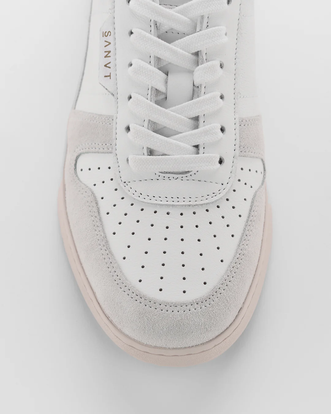 The Unisex Court Sneaker - White Nubuck - Image 5