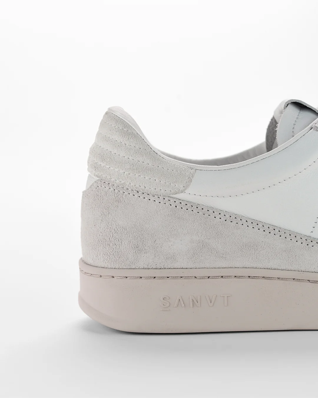 The Unisex Court Sneaker - White Nubuck - Image 6