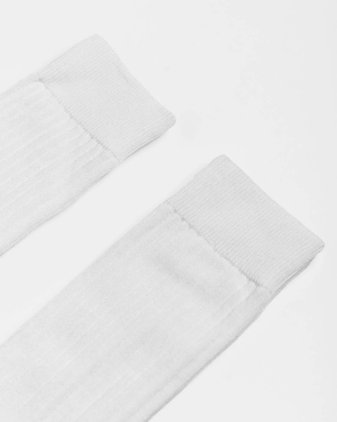 The Half Rib Socks (2 Pack) - White - Image 3