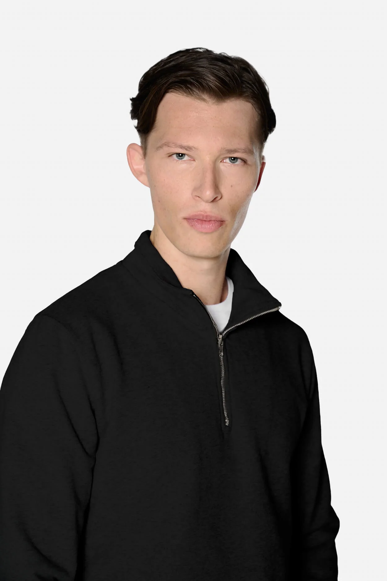 The Half Zip Sweater - Washed Black - Image 4