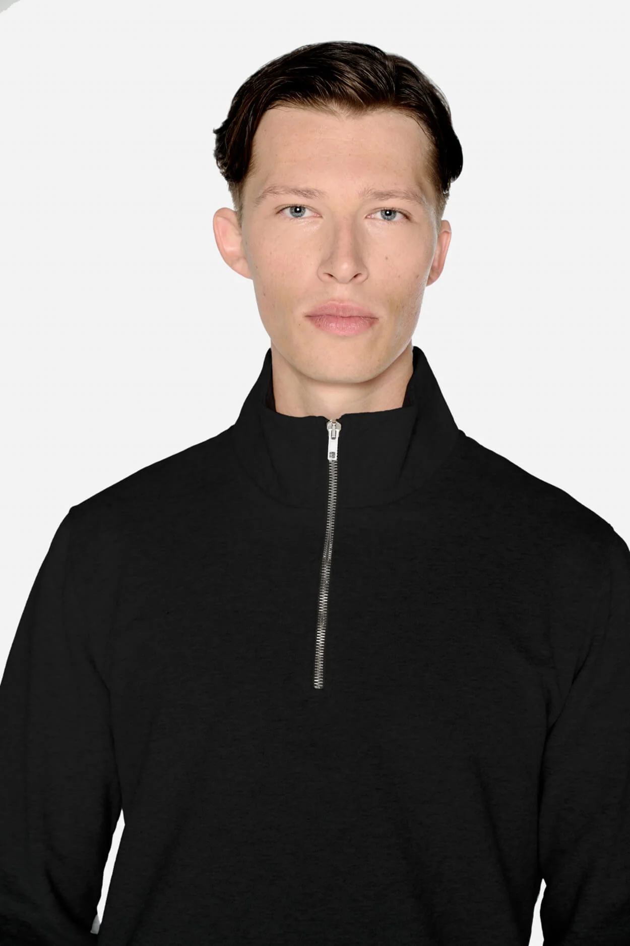 The Half Zip Sweater - Washed Black - Image 7