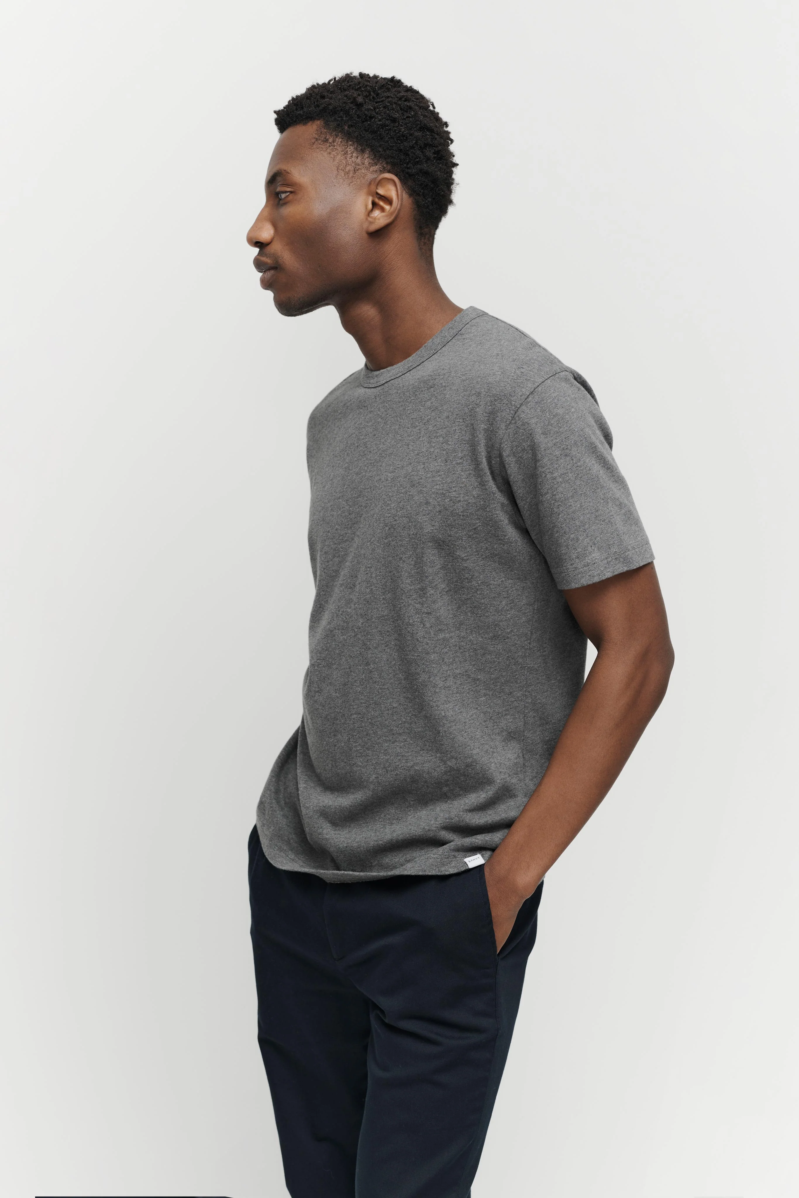 The Heavyweight T-Shirt - Dark Grey Melange - Image 3