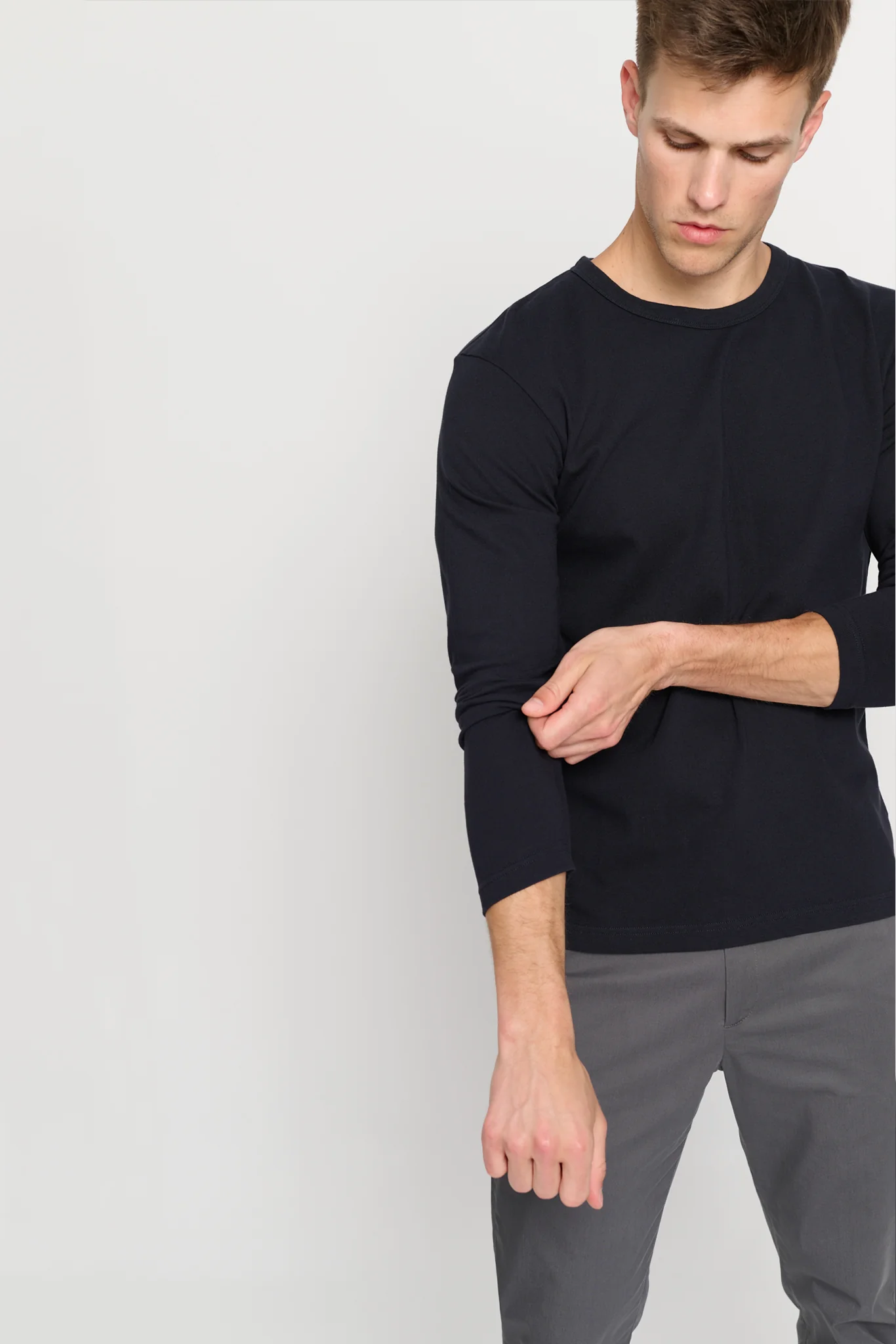 The Longsleeve T-Shirt - Dark Navy - Image 4