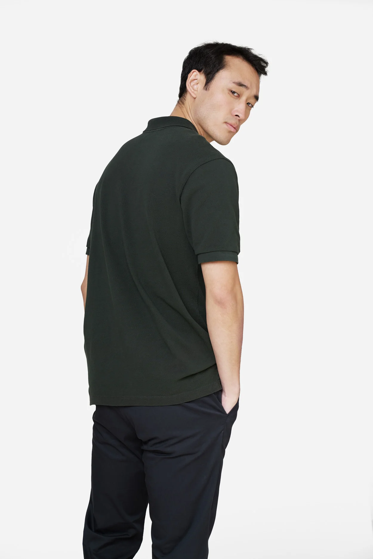 The Perfect Polo Shirt - Dark Green - Image 4