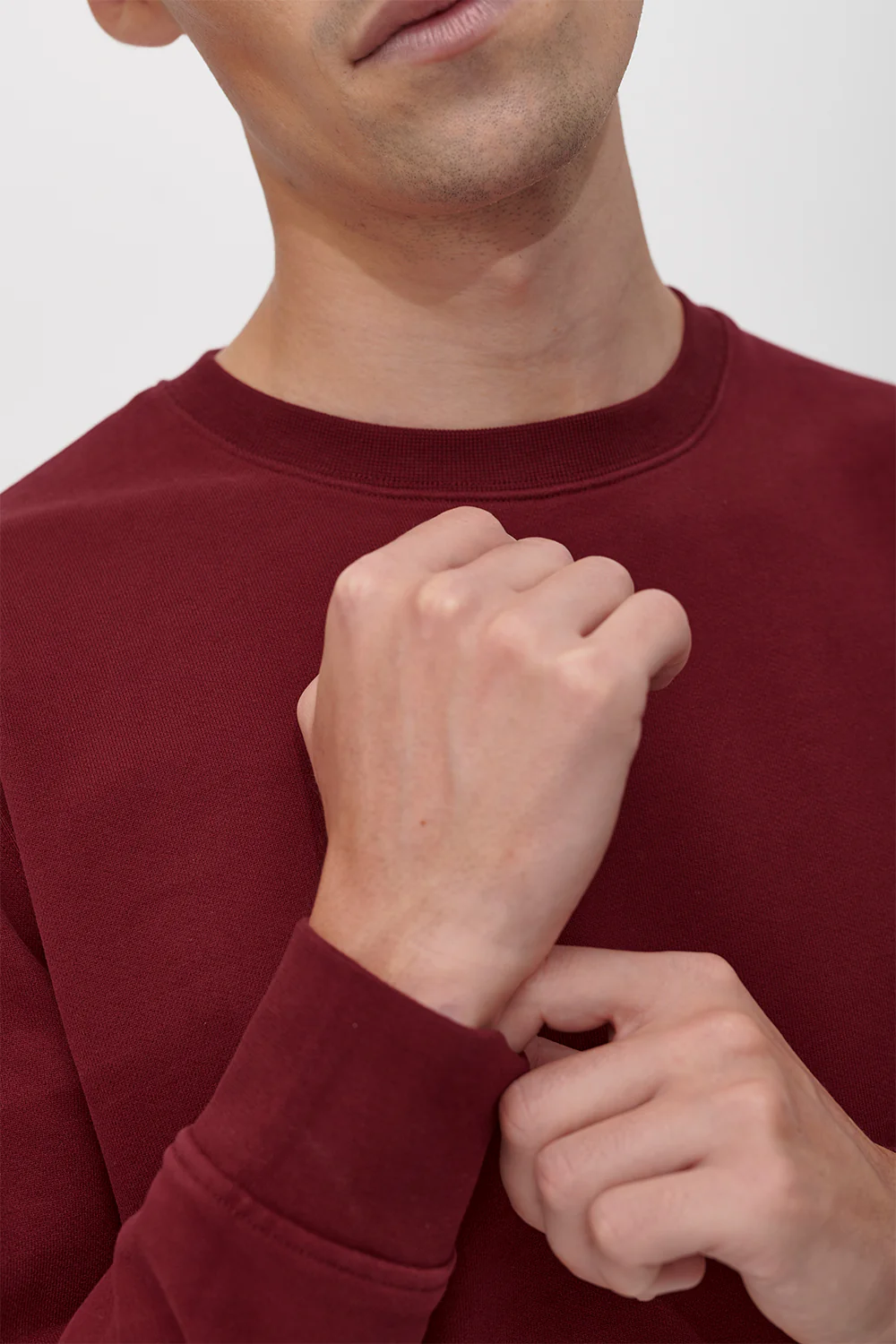 The Perfect Sweatshirt - Dark Red - Image 4