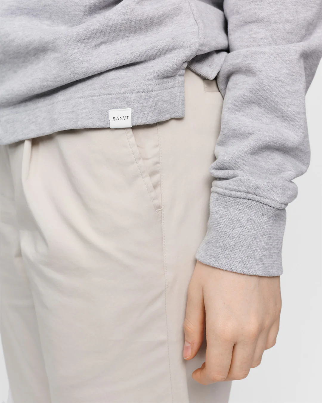 The Unisex Half Zip Sweater - Grey Melange - Image 4