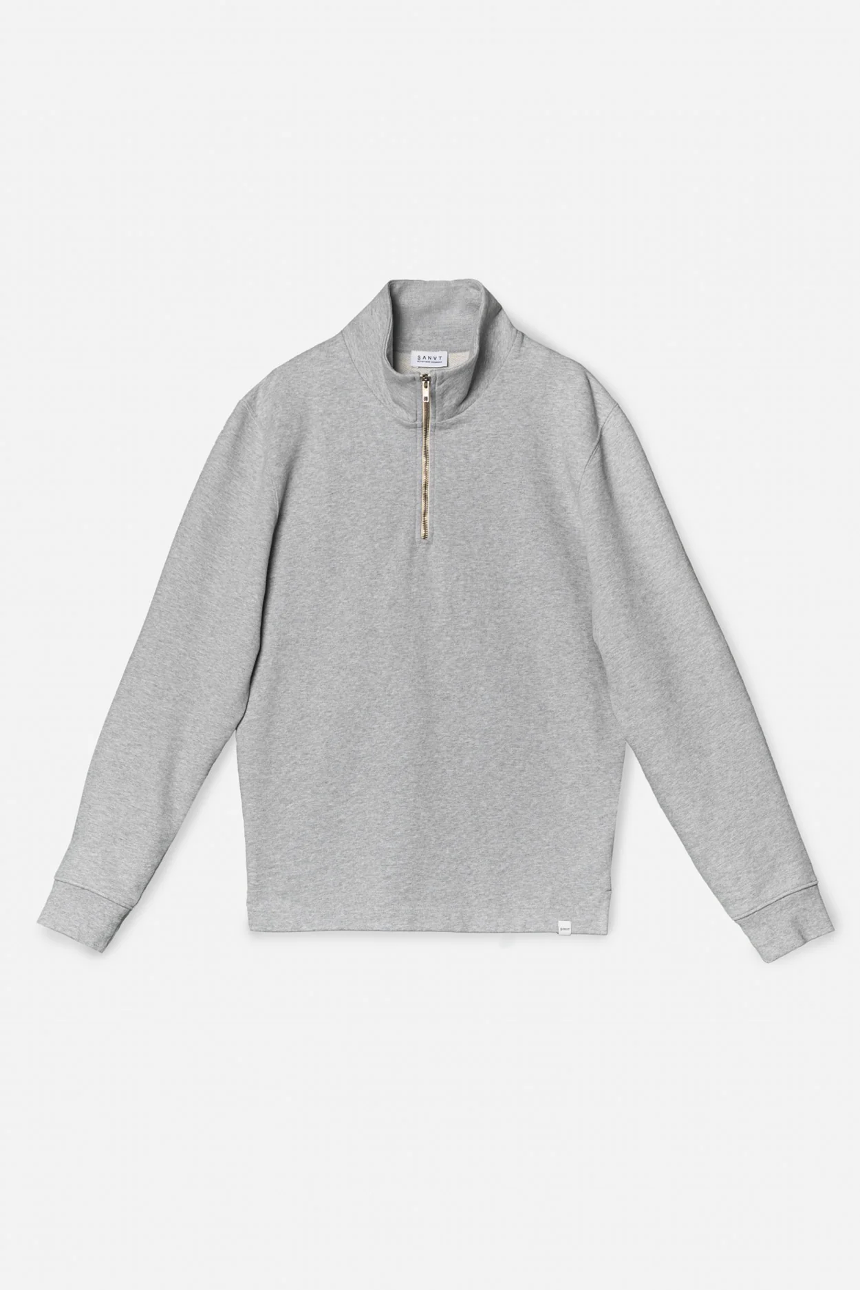 The Half Zip Sweater - Grey Melange - Image 8