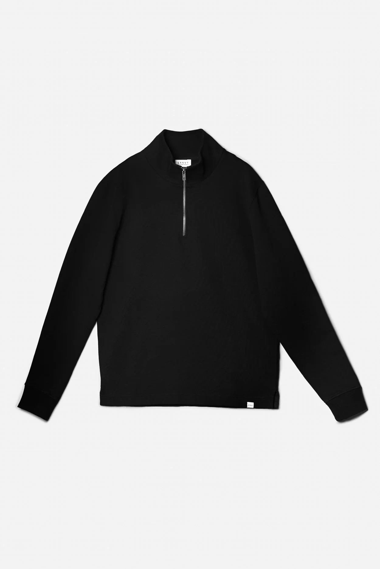 The Half Zip Sweater - Washed Black - Image 8