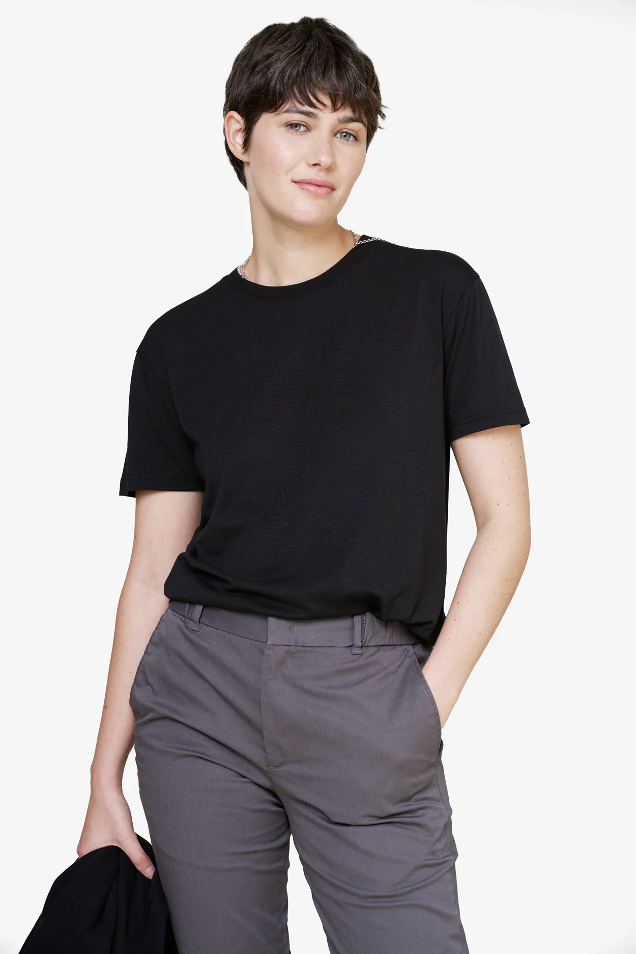 The Unisex Lightweight T-Shirt - Black - Image 5