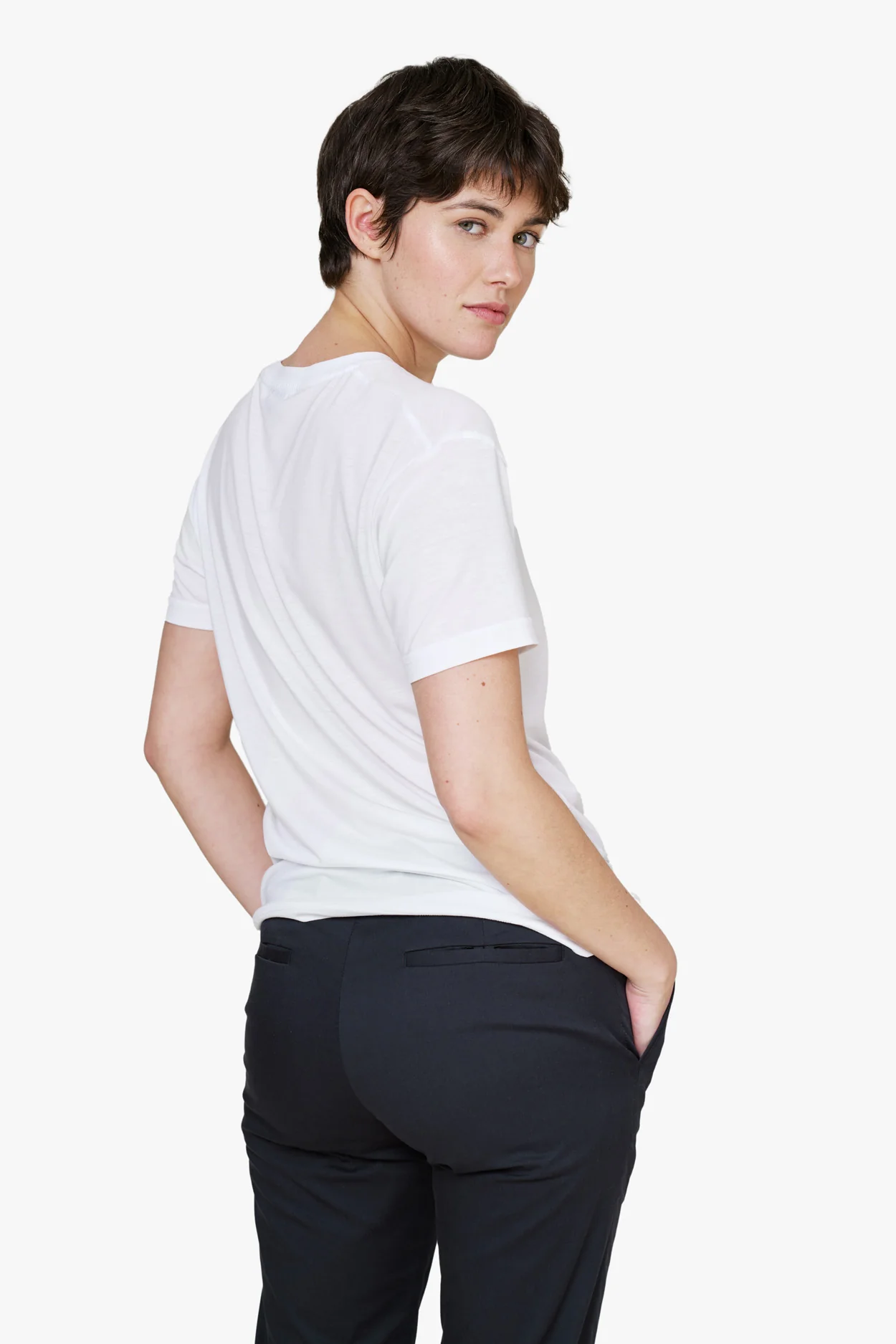 The Unisex Lightweight T-Shirt - White - Image 4