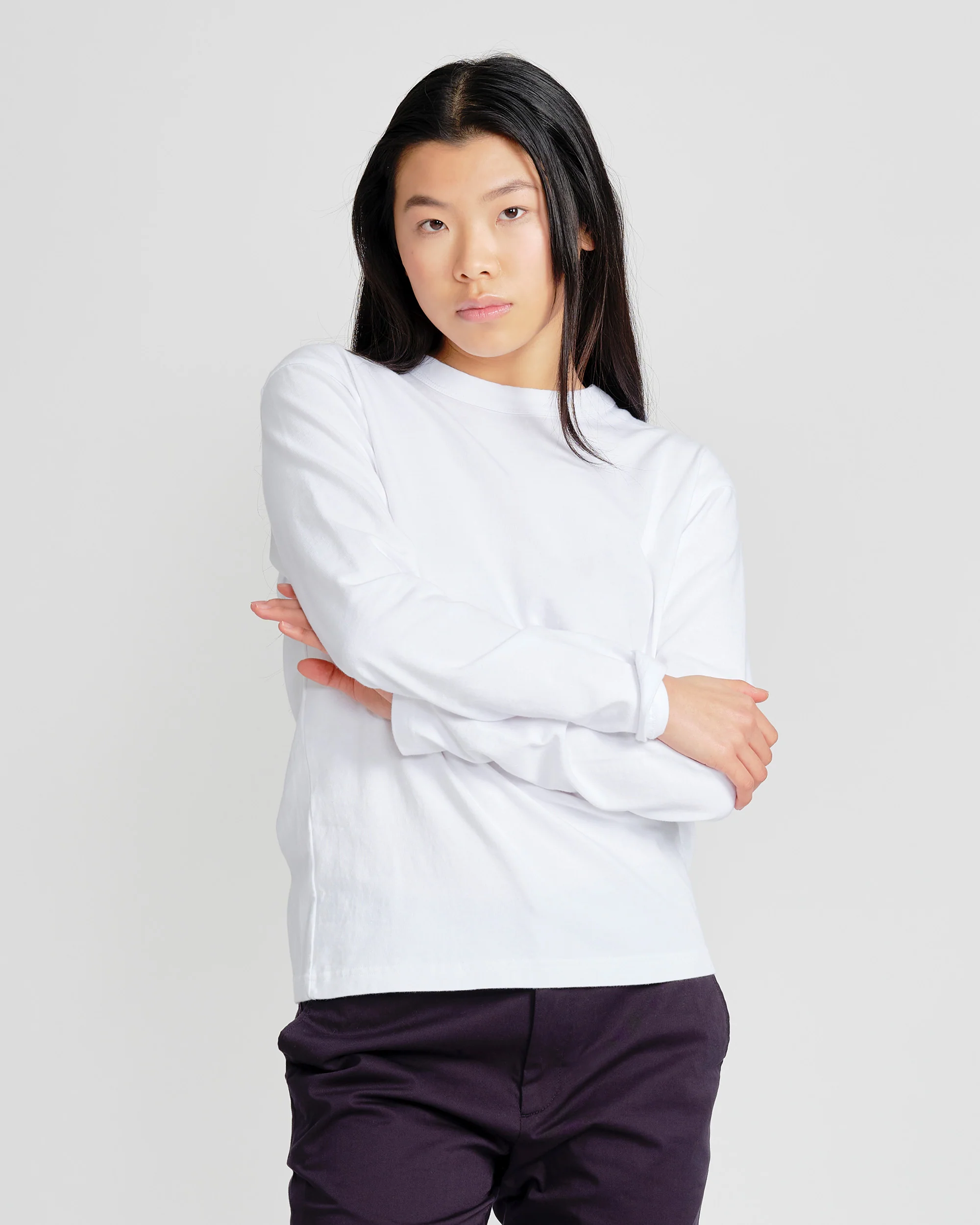 The Unisex Longsleeve T-Shirt - White - Image 4