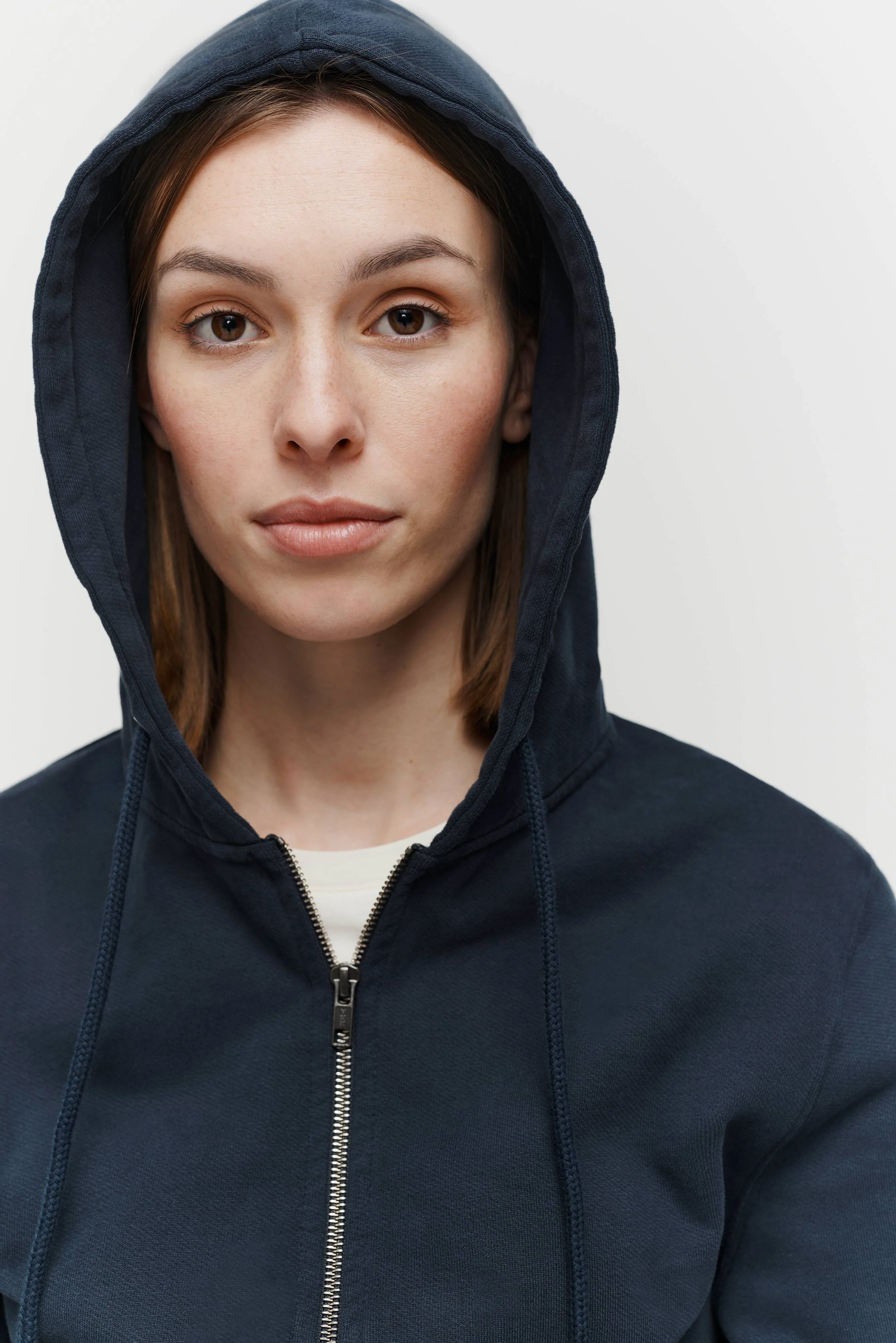 The Unisex Zip Hoodie - Navy - Image 6